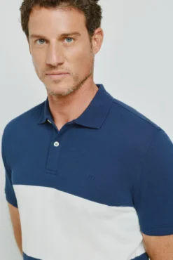 Polo rayas manga corta