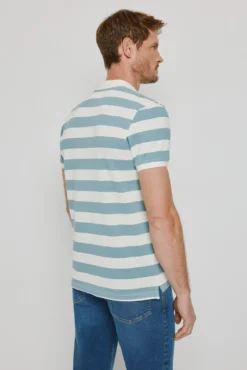 Polo rayas manga corta