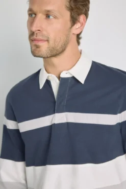 Polo rayas manga larga