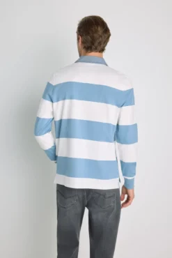 Polo rayas manga larga