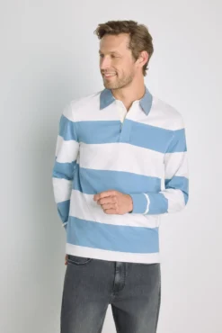 Polo rayas manga larga