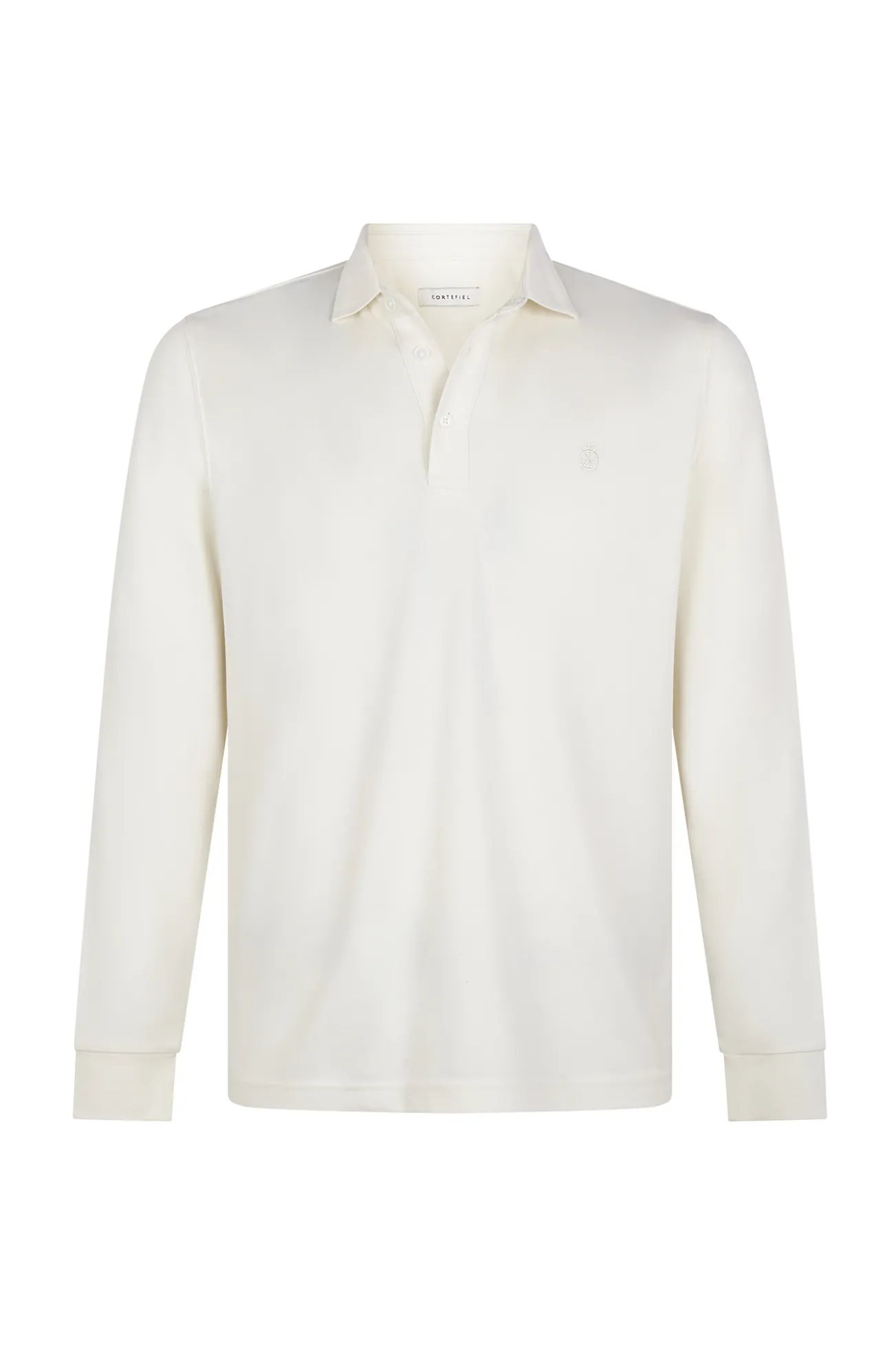 Polo refinado manga larga