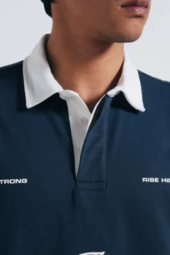 Polo rugby textos boxy fit