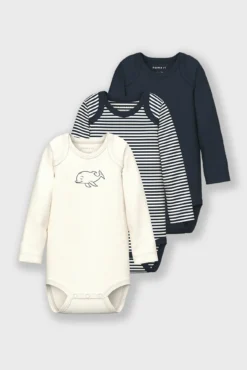 Set 3 bodys delfín bebé neutro
