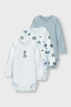 Set 3 bodys elefante bebé niño