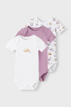Set de 3 bodies bebé niña