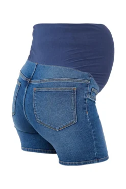 Short denim maternity