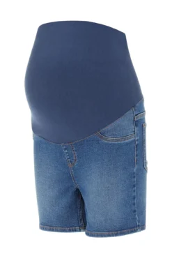 Short denim maternity