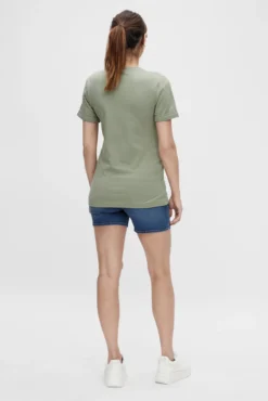 Short denim maternity