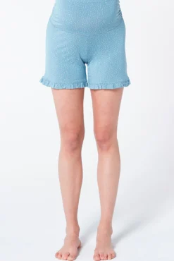Short pijama maternity estampado volantes
