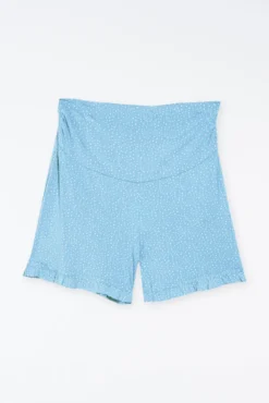 Short pijama maternity estampado volantes