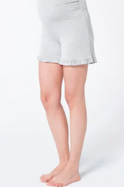 Short pijama maternity estampado volantes