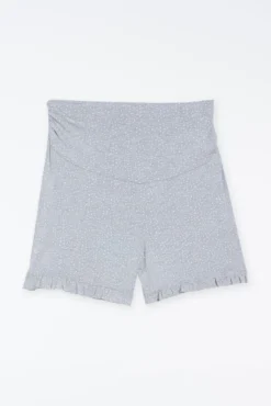 Short pijama maternity estampado volantes