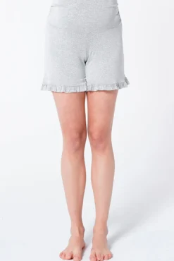 Short pijama maternity estampado volantes