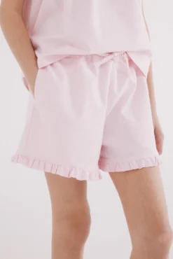Short rayas oxford niña
