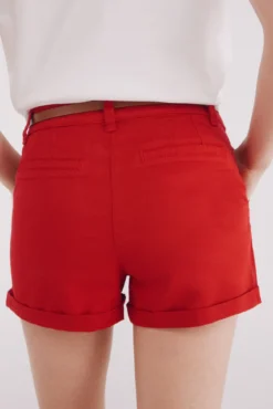 Shorts chino cinturón