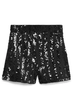 Shorts de fiesta de mujer con lentejuelas