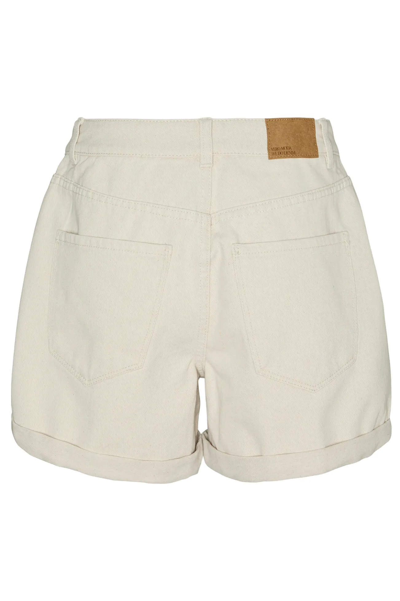 Shorts denim con dobladillo