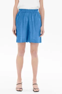 Shorts fluidos de lino