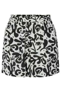 Shorts viscosa ECOVERO™ estampado