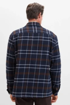 Sobrecamisa acolchada cuadros