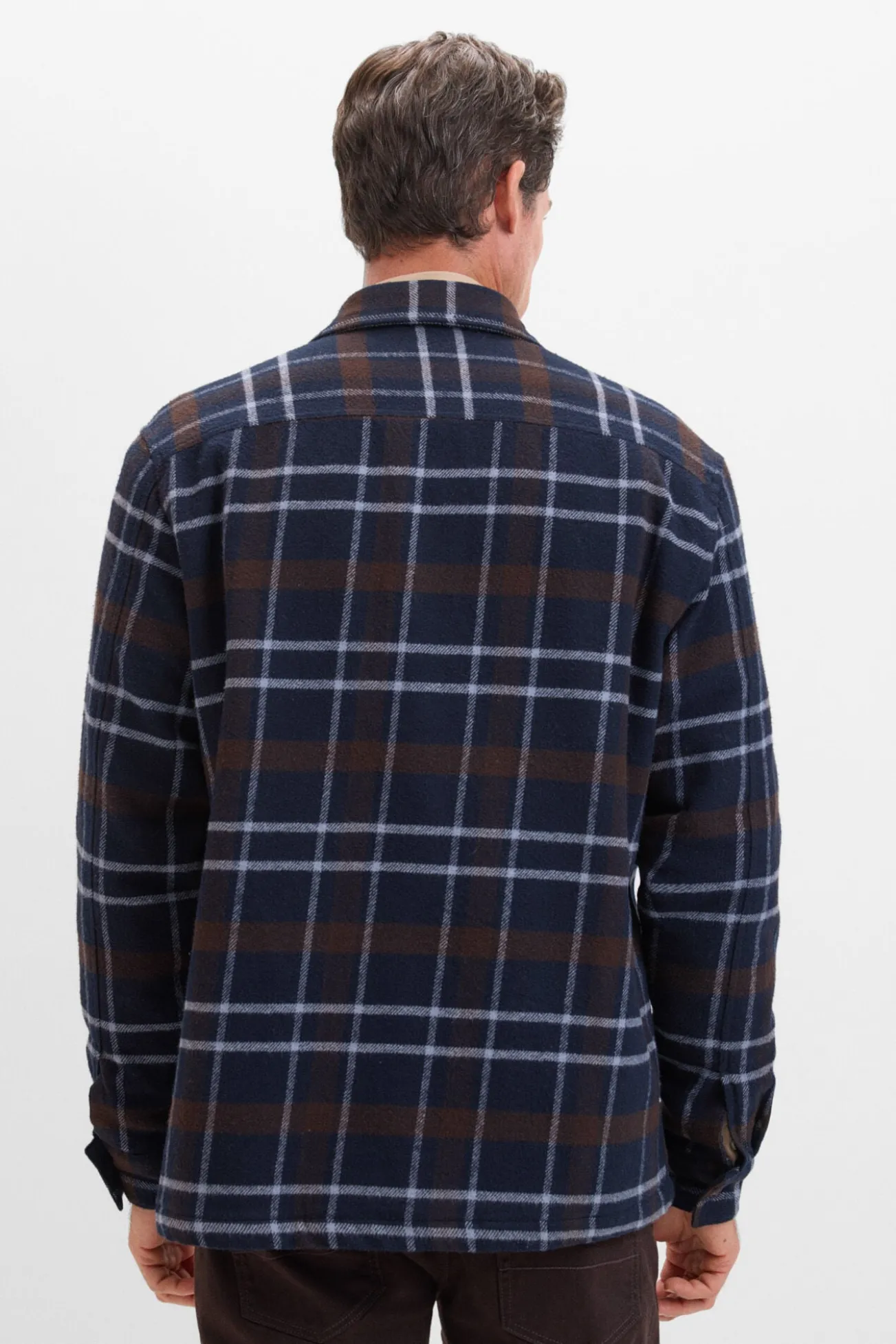 Sobrecamisa acolchada cuadros