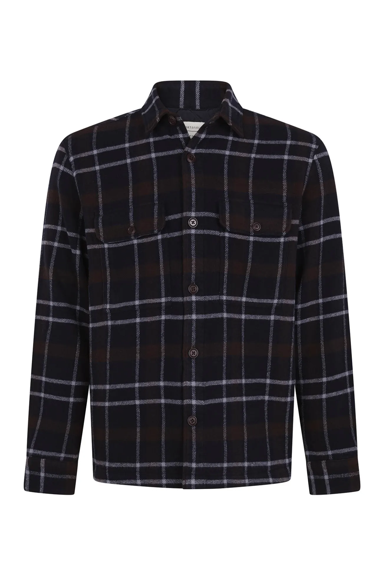 Sobrecamisa acolchada cuadros