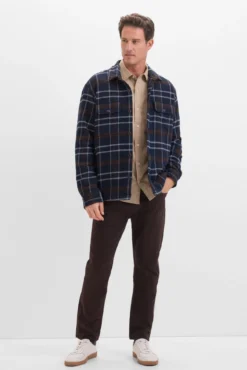 Sobrecamisa acolchada cuadros