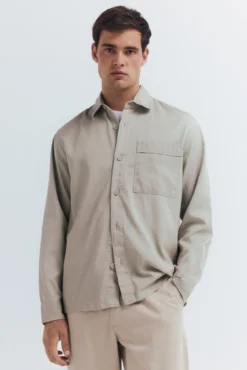 Sobrecamisa con tencel oversize