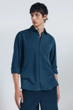 Sobrecamisa con tencel oversize