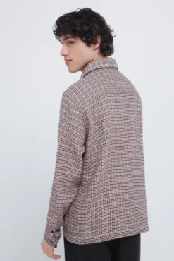 Sobrecamisa cuadro inglesado overshirt