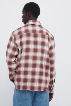 Sobrecamisa cuadros étnicos overshirt