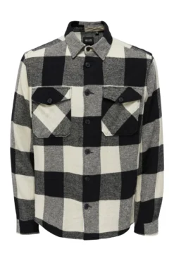 Sobrecamisa de cuadros regular fit