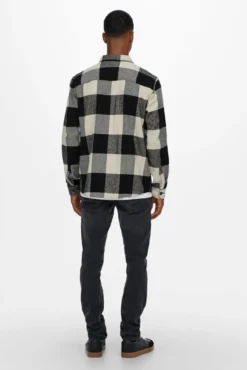 Sobrecamisa de cuadros regular fit