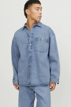 Sobrecamisa denim wide fit