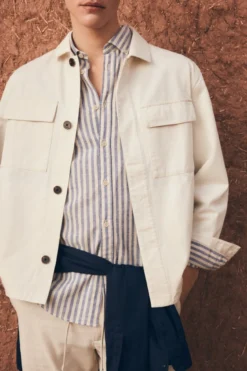Sobrecamisa lino algodón overshirt fit