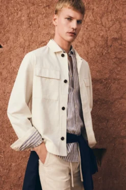 Sobrecamisa lino algodón overshirt fit