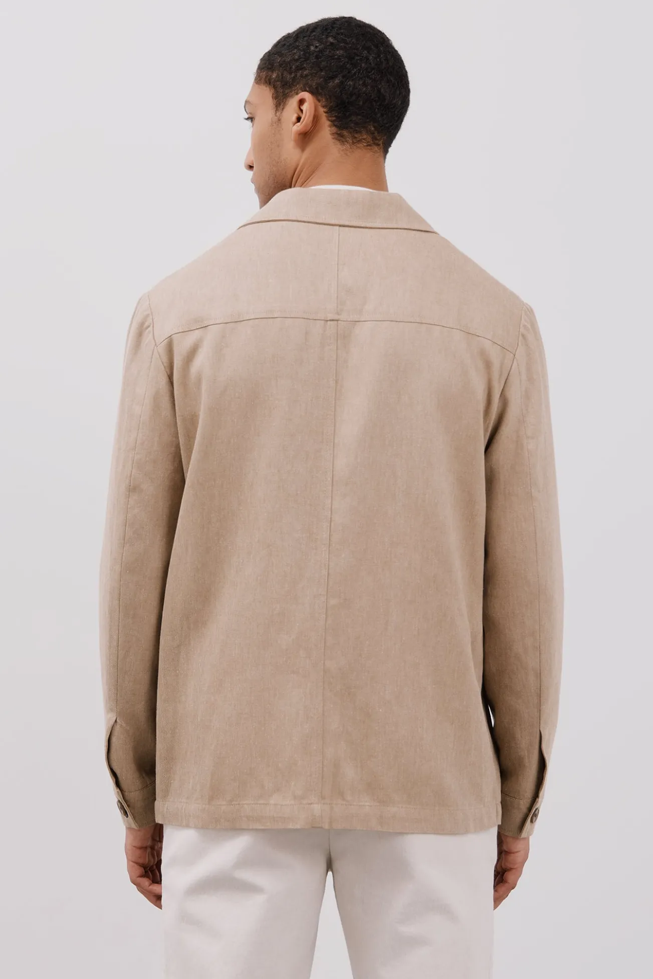 Sobrecamisa lino y tencel