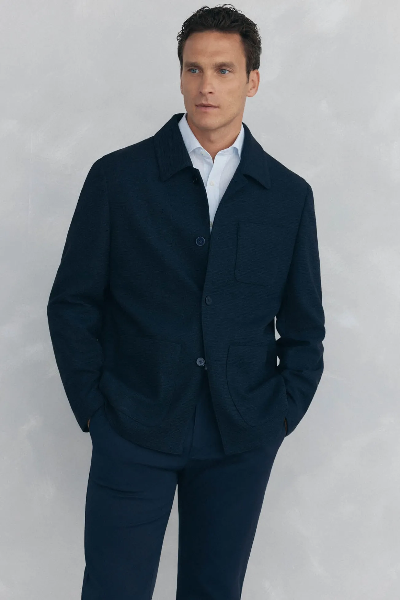Sobrecamisa marino