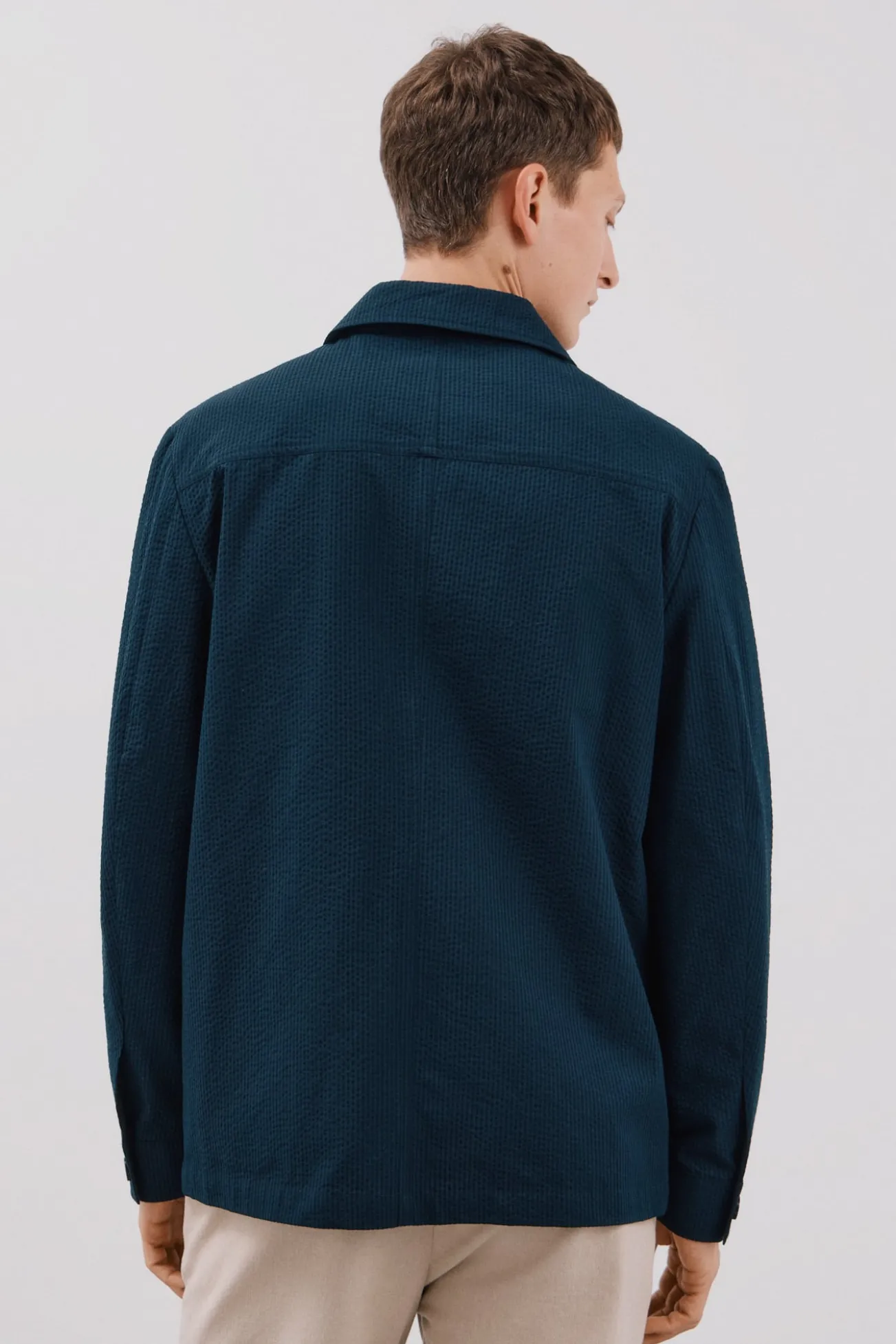 Sobrecamisa seersucker