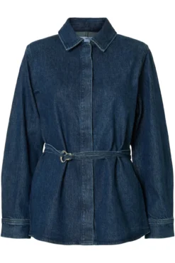 Sobrecamisa vaquera cinturón.