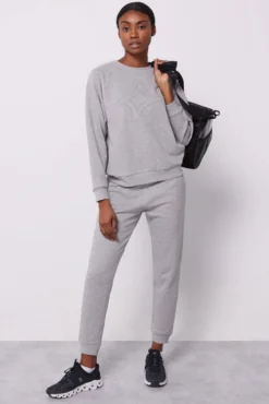 Sudadera algodón logo gris