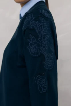 Sudadera bordados flores
