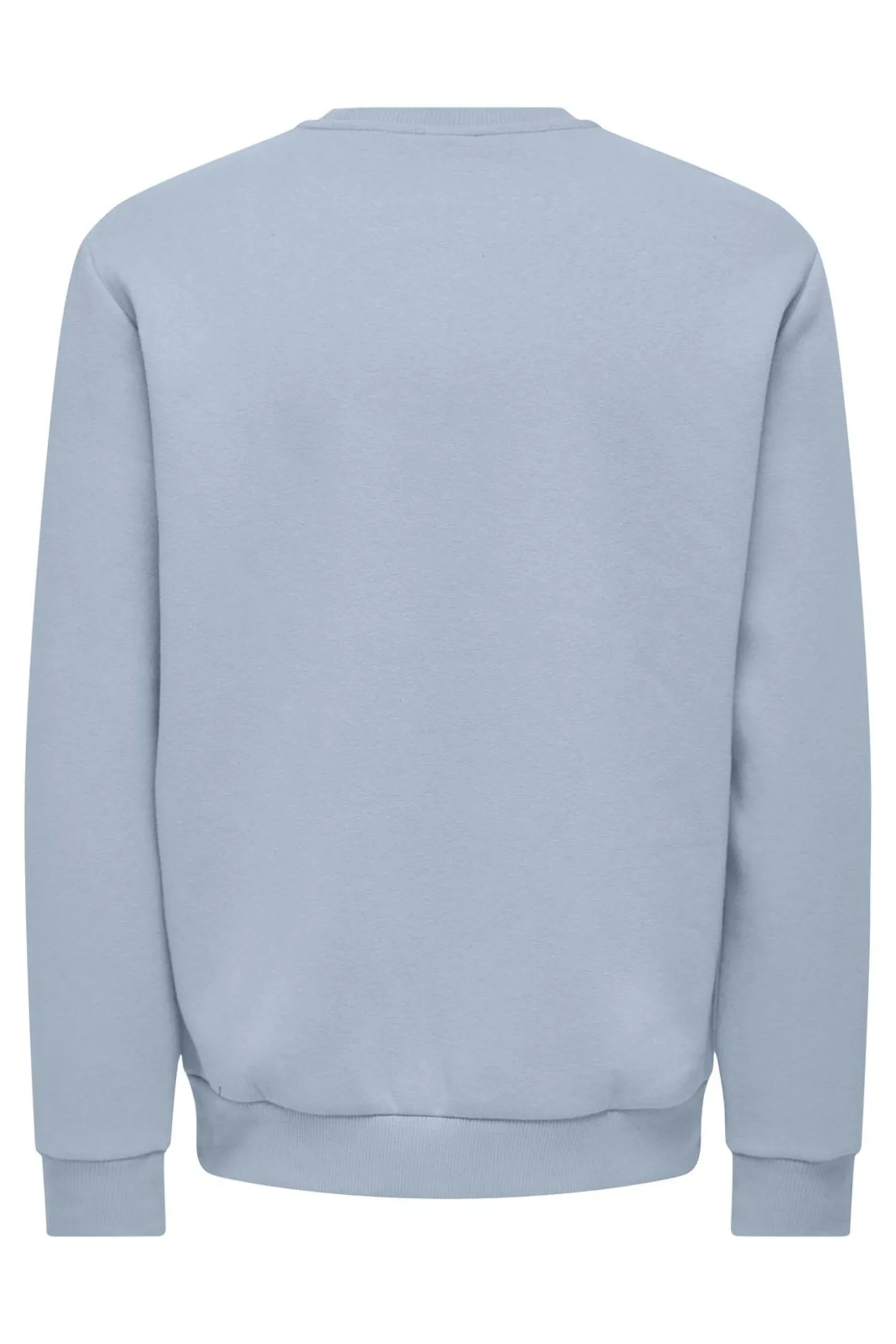 Sudadera básica con cuello redondo