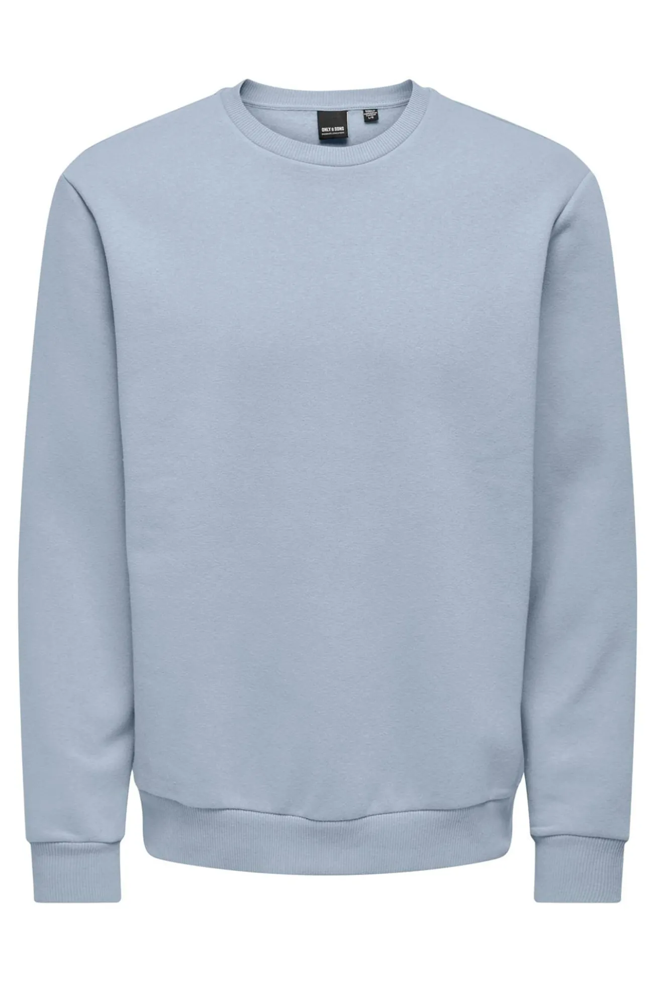 Sudadera básica con cuello redondo