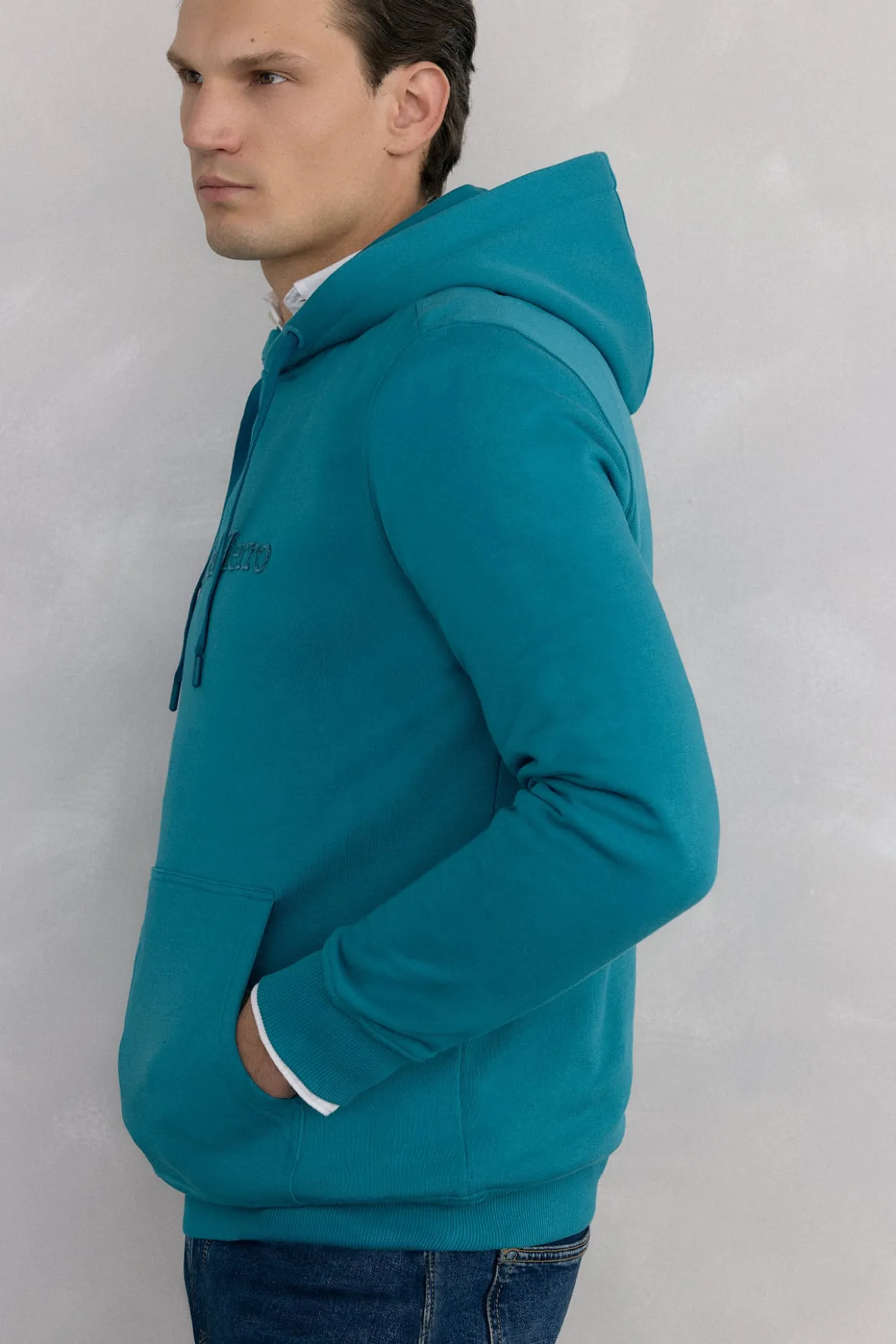 Sudadera capucha con logo