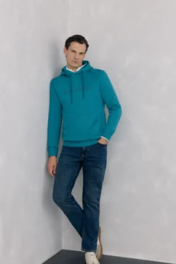 Sudadera capucha con logo