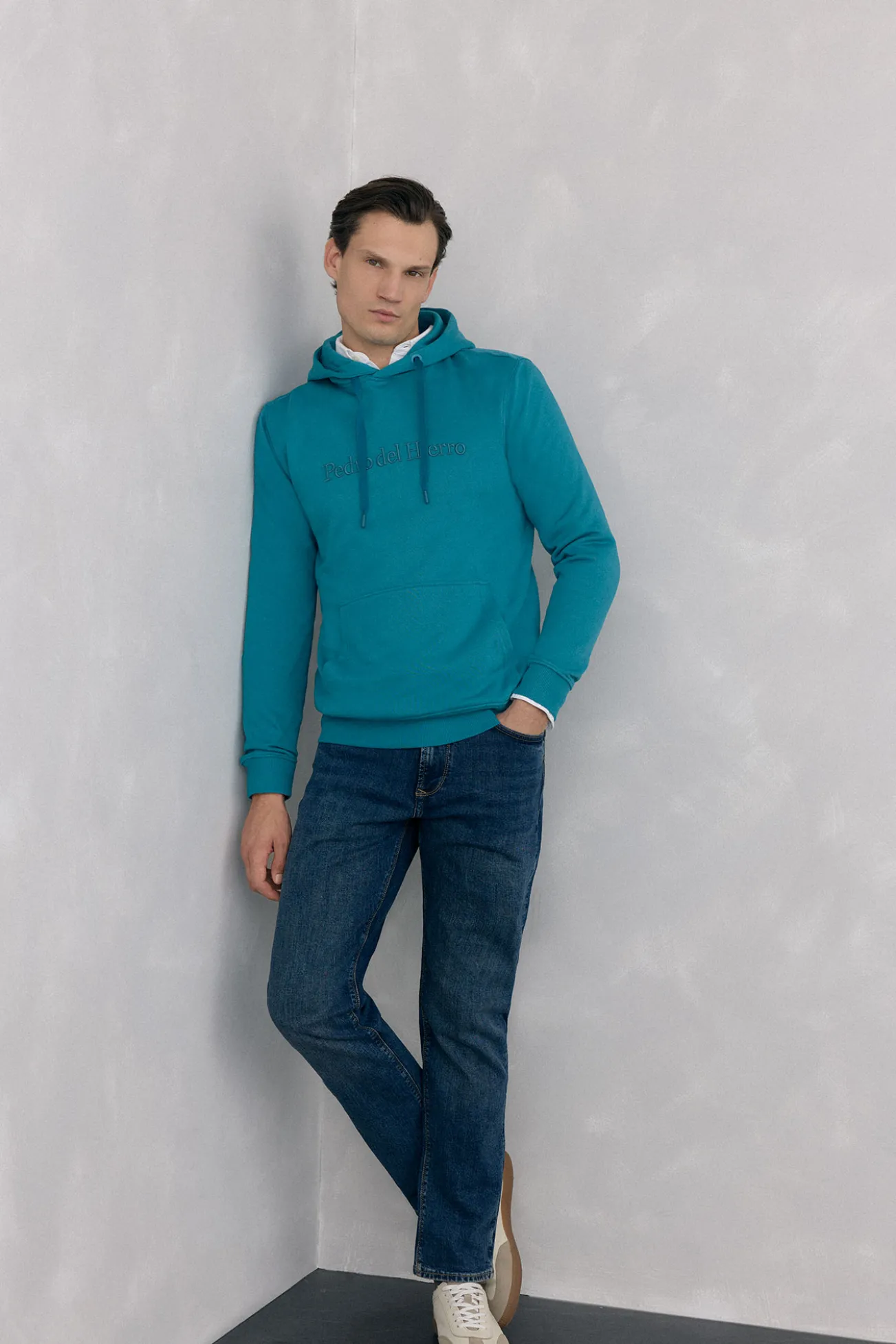 Sudadera capucha con logo