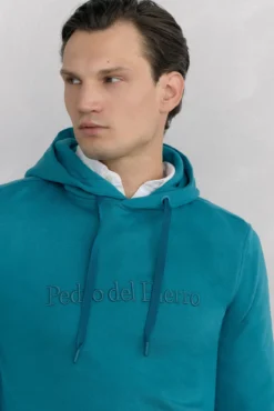 Sudadera capucha con logo