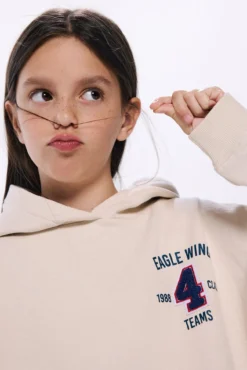 Sudadera capucha Eagle Wings niña